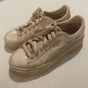 Cream Puma Sneakers